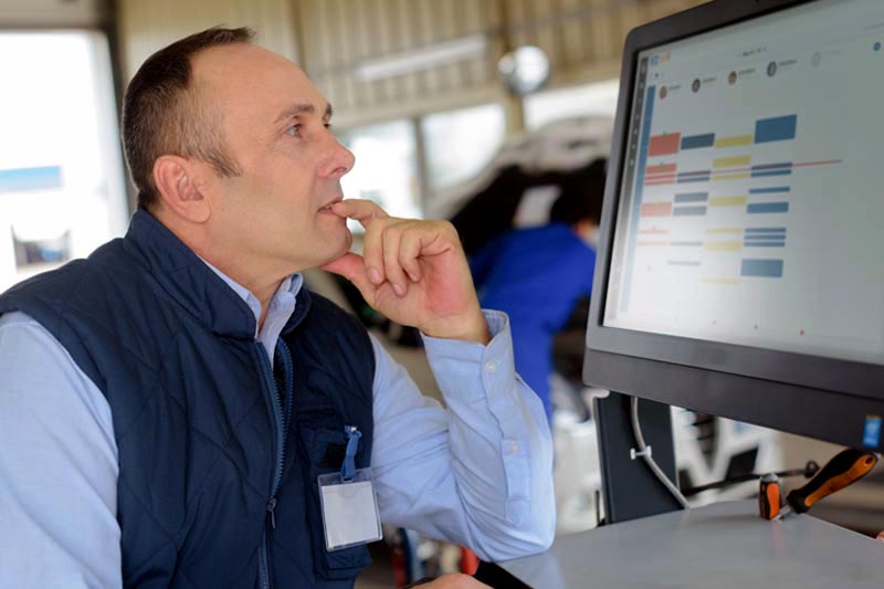 Personalized automotive scheduling software setup for auto shops