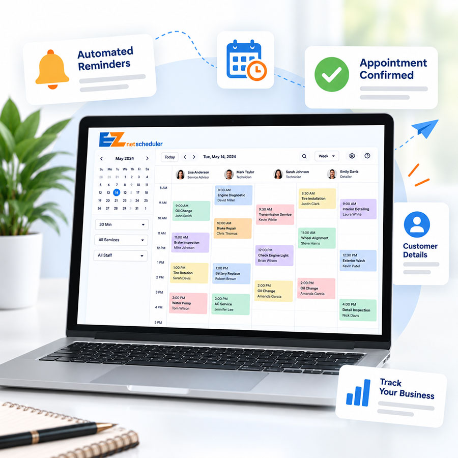 EZnet Scheduler appointment scheduling features